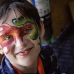 Boy with face paint