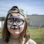 Girl with face paint